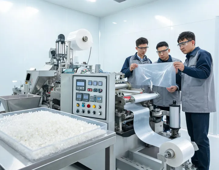 Packaging resin compounding line